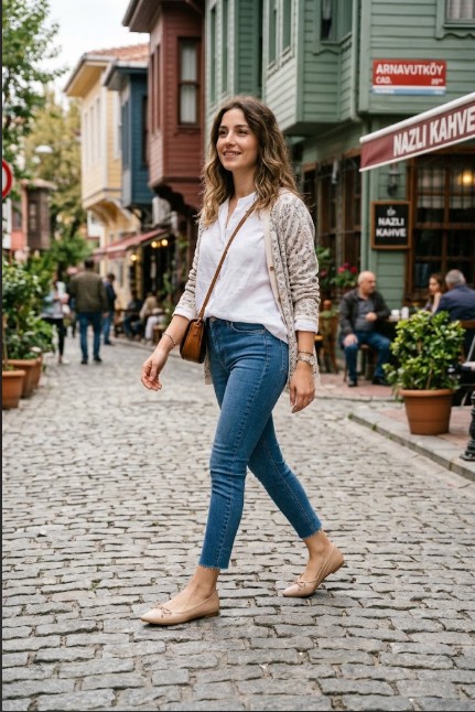 Viga Deri Günlük Kadın Babet